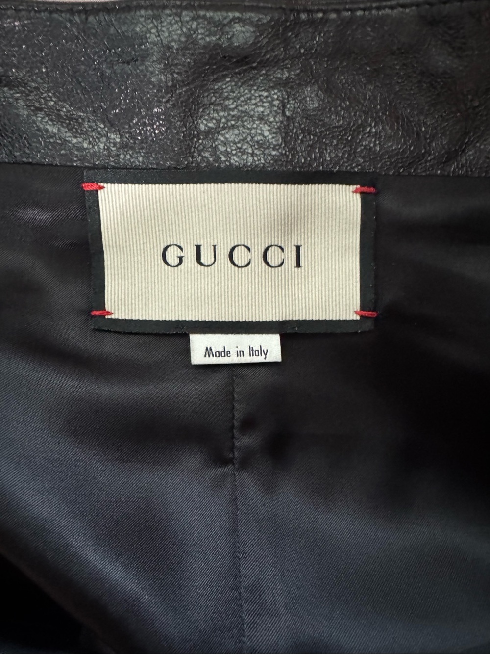 Gucci Black Leather Midi Skirt - Picture 5 of 7